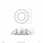 Preview: EVN PCD67240902 LED Deckeneinbauleuchte 9W 3000K Edelstahl IP67 Einbaudurchmesser 110 mm