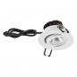 Preview: EVN PCE650060102 COB LED Deckeneinbauleuchte 6W 3000K V4A Edelstahl schwenkbar IP65 Einbaudurchmesser 68 mm