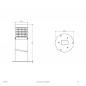Preview: EVN Pollerleuchte Aluminium Druckguss E27 IP54 Anthrazit 750 mm inkl. Bodenanker