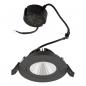 Preview: EVN PS54060902 COB LED Deckeneinbauleuchte 5,5W 3000K Schwarz schwenkbar IP54 Einbaudurchmesser 68 mm