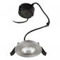 Preview: EVN PS54061340 COB LED Deckeneinbauleuchte 5,5W 4000K Edelstahl schwenkbar IP54 Einbaudurchmesser 68 mm
