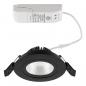 Preview: EVN PS54100940 COB LED Deckeneinbauleuchte 10W 4000K Schwarz schwenkbar IP54 • Einbaudurchmesser: 85 mm