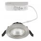 Preview: EVN PS54101340 COB LED Deckeneinbauleuchte Edelstahl 10W 4000K schwenkbar• Einbaudurchmesser: 85 mm