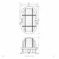 Preview: EVN Ovale Anbauleuchte, E27, IP54 SA2701