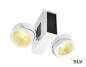Preview: SLV 1001424 TEC KALU CW LED Indoor Wand- und Deckenaufbauleuchte double weiß/schwarz 60° 3000K