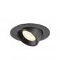 Preview: SLV 1005855 NUMINOS GIMBLE XS Deckeneinbauleuchte schwarz neutralweißes Licht