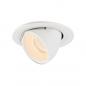 Preview: SLV 1005877 NUMINOS GIMBLE S Deckeneinbauleuchte weiß 2700K 20°