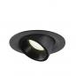 Preview: SLV 1005963 NUMINOS GIMBLE M Deckeneinbauleuchte schwarz 4000K 55°