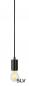 Preview: SLV 132690 FITU, Pendelleuchte, A60, rund, schwarz, 5m Kabel mit offenem Kabelende, max. 60W