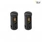 Preview: SLV 186350 EINSPEISER, für TENSEO Niedervolt-Seilsystem, schwarz, 2 Stück
