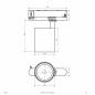 Preview: EVN LED Schienenstrahler, IP20 TS250127