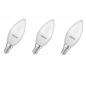 Preview: 3er Pack OSRAM E14 LED Lampe Classic B 40 in Kerzenform matt 4,9W wie 40W kaltweißes Licht 6500K