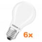 Preview: 6er Set OSRAM LED E27 LED Glühbirne 8W wie 75W neutralweiße Arbeitsbeleuchtung