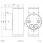 Preview: EVN LED Wandanbauleuchte, IP65 W65271602