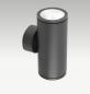 Preview: EVN W65271602 FIRO LED-Wandleuchte 2-flammig 30 W 3000 K 2700 lm Anthrazit IP65 RAL7016