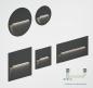 Preview: EVN WEE65101602 DIREXUS LED Wandleuchte 8 W 3000 K anthrazit IP65 Einbaudurchmesser 128 mm