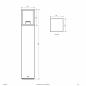 Preview: EVN Pollerleuchte anthrazit, IP54 WG652715