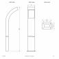 Preview: EVN Pollerleuchte aus Edelstahl, IP54 WL54101502