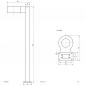 Preview: EVN Pollerleuchte LED Aluminium Druckguss IP65 Anthrazit 700 mm 3000K 600 lm
