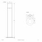 Preview: EVN Pollerleuchte aus Aluminium, IP44 WRS652715