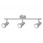Preview: OSRAM 3-flammiger scgwenkbarer Decken Strahler aus Aluminium mit 3 warmweißen LED-Lampen