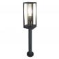 Preview: Laternenförmige Wegeleuchte FRAME 60cm hoch Anthrazit klares Glas von Osram