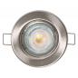 Preview: OSRAM 5er Set Spotlight  LED Einbauleuchten Brushed Nickel warmweiße GU10 LED´s