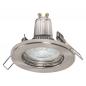 Preview: OSRAM 5er Set Spotlight  LED Einbauleuchten Brushed Nickel warmweiße GU10 LED´s