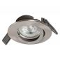 Preview: OSRAM Spotlight Recess Set Incl. Osram LED 4.3W GU10 Brushed Nickel aus Aluminium gebürstet mit warmweißem Licht in Nickeloptik