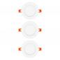 Preview: 3er Set OSRAM Downlight ultra slim ø12cm LED-Einbauleuchte 8W Warmweißes Licht Weiß - mit integriertem Treiber IP20 - für diverse Innenraumanwendungen, inkl. Montagezubehör