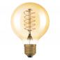 Preview: Osram E27 LED VINTAGE 1906 GLOBE 80 Spiral Gold-Filament LED Lampe dimmbar 2200K 4,8W wie 37W