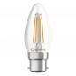 Preview: Ledvance B22D LED Kerzenlampe Classic klar 4W wie 40W 2700K warmweißes Licht