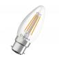 Preview: Ledvance B22D LED Kerzenlampe Classic klar 4W wie 40W 2700K warmweißes Licht