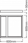 Preview: LEDVANCE SURFACE MOUNT KIT PANEL 600 H75 BK