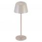 Preview: OSRAM Akku-Tischleuchte Style Table in Beige USB dimmbar IP54 In & Out - wiederaufladbarer Akku, stufenloses Dimmen, Lichthelligkeits-Memory-Funktion