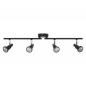 Preview: OSRAM LED SPOT GU10 4er Deckenstrahler dimmbar Schwarz 2700K warmweiße Lichtfarbe - hohe farbwiedergabe