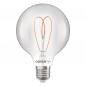 Preview: OSRAM E27 LED VINTAGE Heart Filament Globe 80 klar 7,2W wie 60W dimmbar warmweiß 90Ra