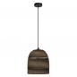 Preview: LEDVANCE Pendelleuchte Decor Cardboard Ball braun aus Wellpappe mit Textilkabel