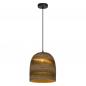Preview: LEDVANCE Pendelleuchte Decor Cardboard Ball braun aus Wellpappe mit Textilkabel