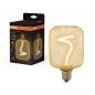 Preview: OSRAM E27 DECOR LED Lampe SPIRAL FILAMENT SQUARE 100 Gold dimmbar 3.5W wie 18W extra warmweißes gemütliches Licht