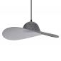 Preview: Osram Pendelleuchte Felt Hat aus Filz und Metall in Grau mit mit E27-Fassung Ø 50 cm - Extravaganz in Hutform