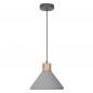 Preview: OSRAM Beton Hängelampe CONCRETE WOOD grau Ø 22 cm  E27