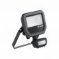 Preview: LEDVANCE Muliti Select schwarzer LED Fluter FL10 SN mit Sensor 8 W / 6 W 4000K neutralweißes Licht - wählbare Wattageneinstellung (Multi Lumen)