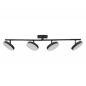 Preview: OSRAM Decor 4er Spot Moon Cross Schwenkbarer Deckenstrahler in Schwarz - warmweißes Licht, funktionales und minimalistisches Design, einfache Montage