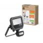 Preview: LEDVANCE Muliti Select schwarzer LED Fluter FL10 SN mit Sensor 8 W / 6 W 4000K neutralweißes Licht - wählbare Wattageneinstellung (Multi Lumen)