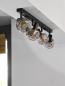 Preview: OSRAM Decor 4er Spot Firefly in Schwarz - warmweißes Licht, dimmbar, Metall/Glas