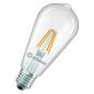Preview: Ledvance E27 LED Kolbenlampe Filament Classic Edison klar 3,4W wie 40W 2700K warmweißes Licht