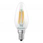Preview: Ledvance E14 LED Kerzenlampe CLASSIC Filament B40 3,4W wie 40W 2700 K warmweißes Licht