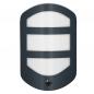 Preview: OSRAM ENDURA Style Plate Wandleuchte mit Sensor 12W IP44 Dunkelgrau