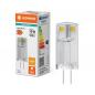 Preview: Ledvance G4 LED Stiftsockel Lampe PIN 0,9W wie 10W 2700K warmweißes Licht 12V Niedervolt